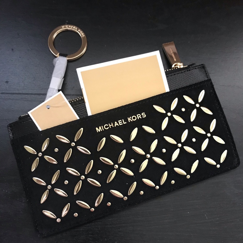Michael Kors "Money Pieces" Key Chain Card Case